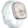 Odbeai Compatible with Fitbit SenseSense2 BandsVersa 34 Bands Women MenClassic Sport Replacement Wristbands Soft Waterproof Strap for Versa 34SenseSense2 SmartWatchSmall White