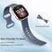 Odbeai Compatible with Fitbit SenseSense2 BandsVersa 34 Bands Women MenSoft Replacement Wristbands Sport Band Strap Accessories for Versa 34SenseSense2 SmartWatchSmall Blue Gray