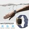 Odbeai Compatible with Fitbit SenseSense2 BandsVersa 34 Bands Women MenSoft Replacement Wristbands Sport Band Strap Accessories for Versa 34SenseSense2 SmartWatchSmall Blue Gray