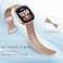Odbeai Compatible with Fitbit SenseSense2 BandsVersa 34 Bands Women MenSoft Replacement Wristbands Sport Band Strap Accessories for Versa 34SenseSense2 SmartWatchSmall Milk Tea