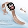 Odbeai Compatible with Fitbit SenseSense2 BandsVersa 34 Bands Women MenSoft Replacement Wristbands Sport Band Strap Accessories for Versa 34SenseSense2 SmartWatchSmall Milk Tea