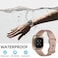 Odbeai Compatible with Fitbit SenseSense2 BandsVersa 34 Bands Women MenSoft Replacement Wristbands Sport Band Strap Accessories for Versa 34SenseSense2 SmartWatchSmall Milk Tea