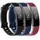Meliya Pack 3 Silicone Bands for Fitbit Inspire HR Fitbit Inspire 2 Fitbit Inspire Ace 2 Replacement Wristbands for Women Men Small Large BlackNavy BlueWine Red Small for 5579 wrists