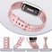 Tobfit Band Replacement for Fitbit Luxe Band Sport Silicone Flexible Watch Strap Replacement Wristbands for Fitbit Luxe Bands Women Men Small Metallic Rose Gold