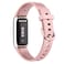 Tobfit Band Replacement for Fitbit Luxe Band Sport Silicone Flexible Watch Strap Replacement Wristbands for Fitbit Luxe Bands Women Men Small Metallic Rose Gold
