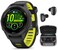 Wearable4U Garmin Forerunner 265S Music GPS Running 42 mm Smartwatch Black with AMOLED 11in Touchscreen Display Black Earbuds Bundle Black Blk EarBuds