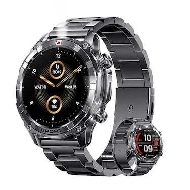 Ynwinste Smart Watches for Men with BluetoothFlashlight 152 IP68 Waterproof Mens Smart Watch 500mAh 100 Sport Modes with Sleep Monitor Compatible Android iOS2 Straps