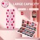 OLDZHU Pink Switch Game Holder Storage for 24 Games 24 Micro SD Cards Compatible with Nintendo SwitchSwitch OLED