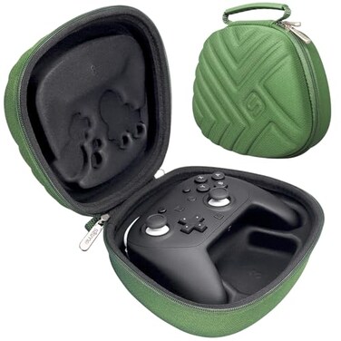 sisma Protective Case Compatible with Nintendo Switch 2 Pro Controller Hard Shell Original Switch Controller Protection Travel Storage Case Portable Carrying Bag Armygreen