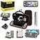 WDZREE Switch Lite Accessories Bundle Kit with Carrying CaseTPU Case Cover with Screen ProtectorCharging DockPlaystand Game Card Case USB Cable StylusThumb Grip Caps for Nintendo Switch Lite Black