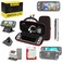 WDZREE Switch Lite Accessories Bundle Kit with Carrying CaseTPU Case Cover with Screen ProtectorCharging DockPlaystand Game Card Case USB Cable StylusThumb Grip Caps for Nintendo Switch Lite Black
