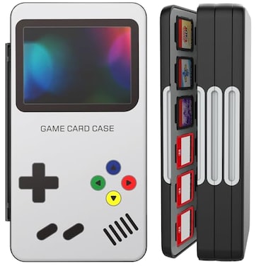 HEIYING Switch Game Card Case for Nintendo Switch 2 OLEDLiteCustomized Pattern Portable Switch Holder with 72 Game Card Slots and 24 Micro SD Cards Slots