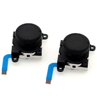 Deal4GO 2Pack Black Thumbsticks Analog Joystick Button Module Replacement for Nintendo SwitchSwitch Lite Controller Sticks Fixes Drift 3rd Generation