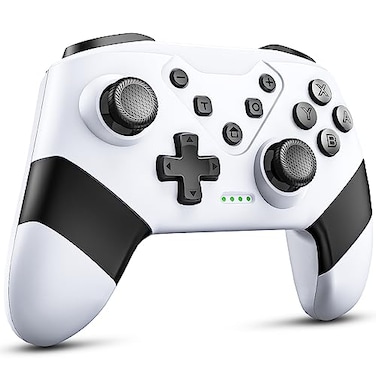 HUDOBBYE Switch Controller Wireless Switch Controller for SwitchSwitch LiteSwitch OLED Extra Switch Controller with Paddles Programmable Switch Remote Control with Back ButtonsWakeupTurboWhite