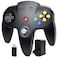 iNNEXT Wireless N64 Controller Made for Switch 1 2 N64 Console Wireless 24 GHz Receivers Compatible with Switch Online Windows PC macOS Builtin Vibration Rechargeable Plug and Play Black