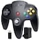 iNNEXT Wireless N64 Controller Made for Switch 1 2 N64 Console Wireless 24 GHz Receivers Compatible with Switch Online Windows PC macOS Builtin Vibration Rechargeable Plug and Play Black