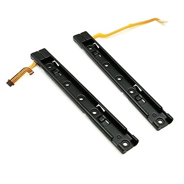 Nockchawon Right Left Slider Rail with Flex CableLeft Right Slide Rail Slider Bracket with Sensor Flex Cable Fix Repart Part Replacement for Nintendo Switch Console Slide Bar