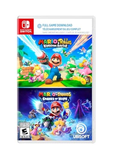 Ubisoft Mario Rabbids Kingdom Battle and Sparks of Hope Nintendo Switch Code in a Box