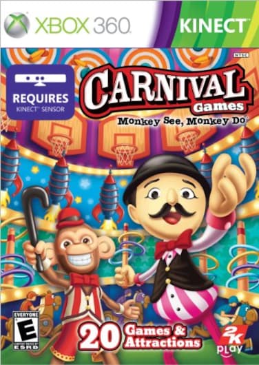 2K Carnival Games Monkey See Monkey Do Xbox 360