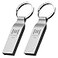 mosDART MOSDART Waterproof 32GB USB20 Flash Drive FAT32 Metal Memory Stick with Keychain for System Back Data Storage SilverPack of 2