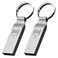 mosDART MOSDART Waterproof 32GB USB20 Flash Drive FAT32 Metal Memory Stick with Keychain for System Back Data Storage SilverPack of 2
