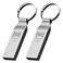 mosDART MOSDART Waterproof 32GB USB20 Flash Drive FAT32 Metal Memory Stick with Keychain for System Back Data Storage SilverPack of 2