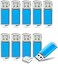 TOPESEL 50 Pack 4GB USB 20 Flash Drive High Speed Thumb Drive Memory Stick Jump Drive 4G USB Drive Zip Drive for PC laptops Tablets TVs car Audio Blue50Pack 4G