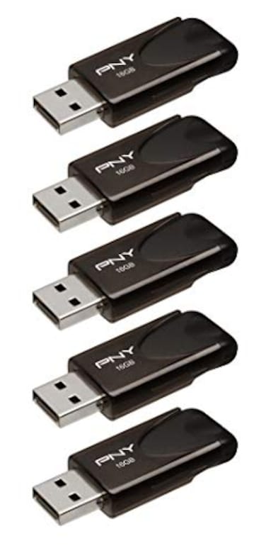 PNY 16GB Attach 4 USB 20 Flash Drive 5Pack