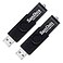 SamData 32GB USB Flash Drives 2 Pack 32GB Thumb Drives Memory Stick Jump Drive with LED Light for Storage and Backup 2 Pack Black