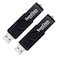 SamData 32GB USB Flash Drives 2 Pack 32GB Thumb Drives Memory Stick Jump Drive with LED Light for Storage and Backup 2 Pack Black