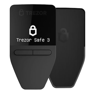 Trezor Safe 3 Passphrase Secure Element Protected Crypto Hardware Wallet Buy Store Manage Digital Assets Simply and Safely Cosmic Black