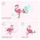 BORLTER CLAMP 16GB USB Flash Drive Cute Flamingo Pattern with Lanyard BorlterClamp Pen Drive Memory Stick Thumb Drive for Family and Friends