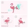 BORLTER CLAMP 32GB USB Flash Drive Cute Flamingo Pattern with Lanyard BorlterClamp Pen Drive Memory Stick Thumb Drive for Family and Friends