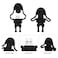 BORLTER CLAMP 64GB USB Flash Drive Cartoon Skeleton Shaped Memory Stick BorlterClamp Cool Thumb Drive Pen Drive Amazing Gifts Black
