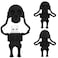BORLTER CLAMP 64GB USB Flash Drive Cartoon Skeleton Shaped Memory Stick BorlterClamp Cool Thumb Drive Pen Drive Amazing Gifts Black