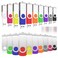 ABLAZE 4GB Flash Drive 100 Pack USB 20 Memory Stick with Lanyards Swivel Thumb Drives Bulk Pendrive U Disk for Data Storage Mixcolors