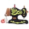 BORLTER CLAMP BorlterClamp 32GB USB Flash Drive Cute Cartoon Sewing Machine Model Memory Stick Gift for Students and Children Black