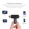 BORLTER CLAMP BorlterClamp 64GB USB Flash Drive Dual Port Memory Stick OTG Thumb Drive with Micro USB Drive Port for Android Smartphone Tablet Computer Black