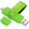 BORLTER CLAMP BorlterClamp 64GB USB Flash Drive Dual Port Memory Stick OTG Thumb Drive with Micro USB Drive Port for Android Smartphone Tablet Computer Green