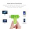 BORLTER CLAMP BorlterClamp 64GB USB Flash Drive Dual Port Memory Stick OTG Thumb Drive with Micro USB Drive Port for Android Smartphone Tablet Computer Green