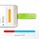 BORLTER CLAMP BorlterClamp 64GB USB Flash Drive Dual Port Memory Stick OTG Thumb Drive with Micro USB Drive Port for Android Smartphone Tablet Computer Green