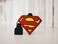 Emtec EMTEC 32GBSuperman DC Comics Collector USB 20 3D Soft Touch Gum Flash Drive
