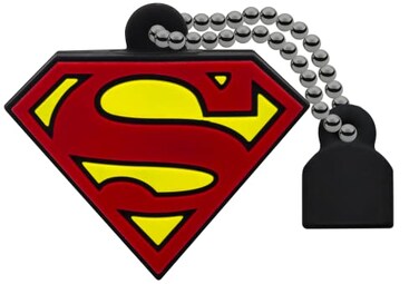 Emtec EMTEC 32GBSuperman DC Comics Collector USB 20 3D Soft Touch Gum Flash Drive