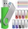 FEBNISCTE Memory Stick 1GB USB Flash Drive Bulk 10 Pack Bulk 1 GB USB 20 Stick Pendrive MultiColoured Thumb Drive Swivel USBKey Value Data Storage Jump Drive with 10pcs Ropes