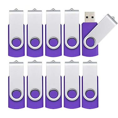KOOTION 10PCS 1GB USB 20 Flash Drive Pen Memory Stick Thumb Drive Purple