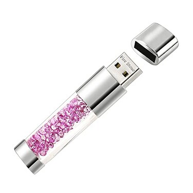 Fire Stone Lovely Diamond USB 20 Flash Drive Data Storage Memory Stick USB Stick Pendrive Gift 16GB Purple