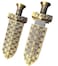 Lyqqine Metal USB Flash Drive Ancient Chinese Fish Intestine Sword Design Portable Thumb Drive PenDrive Novelty Gift for FriendsBronze Sword 128GB