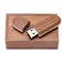 Fire Stone USB 20 Flash Drive TwoColor Wood USB 20 Memory Stick Pen Drives with Wooden Box 32GB Tan