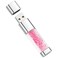 BORLTER CLAMP USB Flash Drive 64GB BorlterClamp Cute Pink Crystal Thumb Drive Novelty Pen Drive Memory Stick