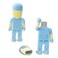 BORLTER CLAMP USB Flash Drive 64GB Cartoon Doctor Model USB Drive Thumb Drives USB 20 Memory Stick for External Data Storage Blue